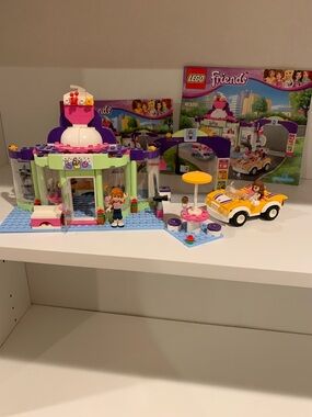 LEGO Friends Purple, Pink & Yellow Ice Cream Shop Playset with Car